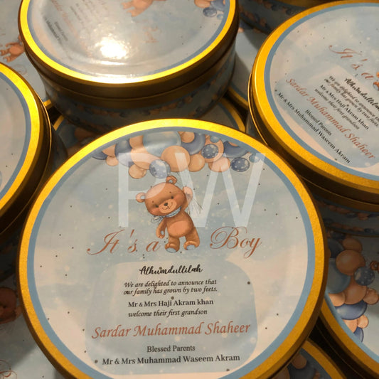 Baby Boy Birth Announcement Box | BB-115