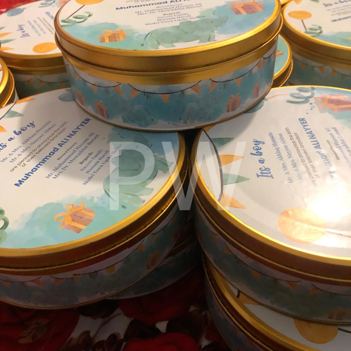 Baby Boy Birth Announcement Box | BB-102