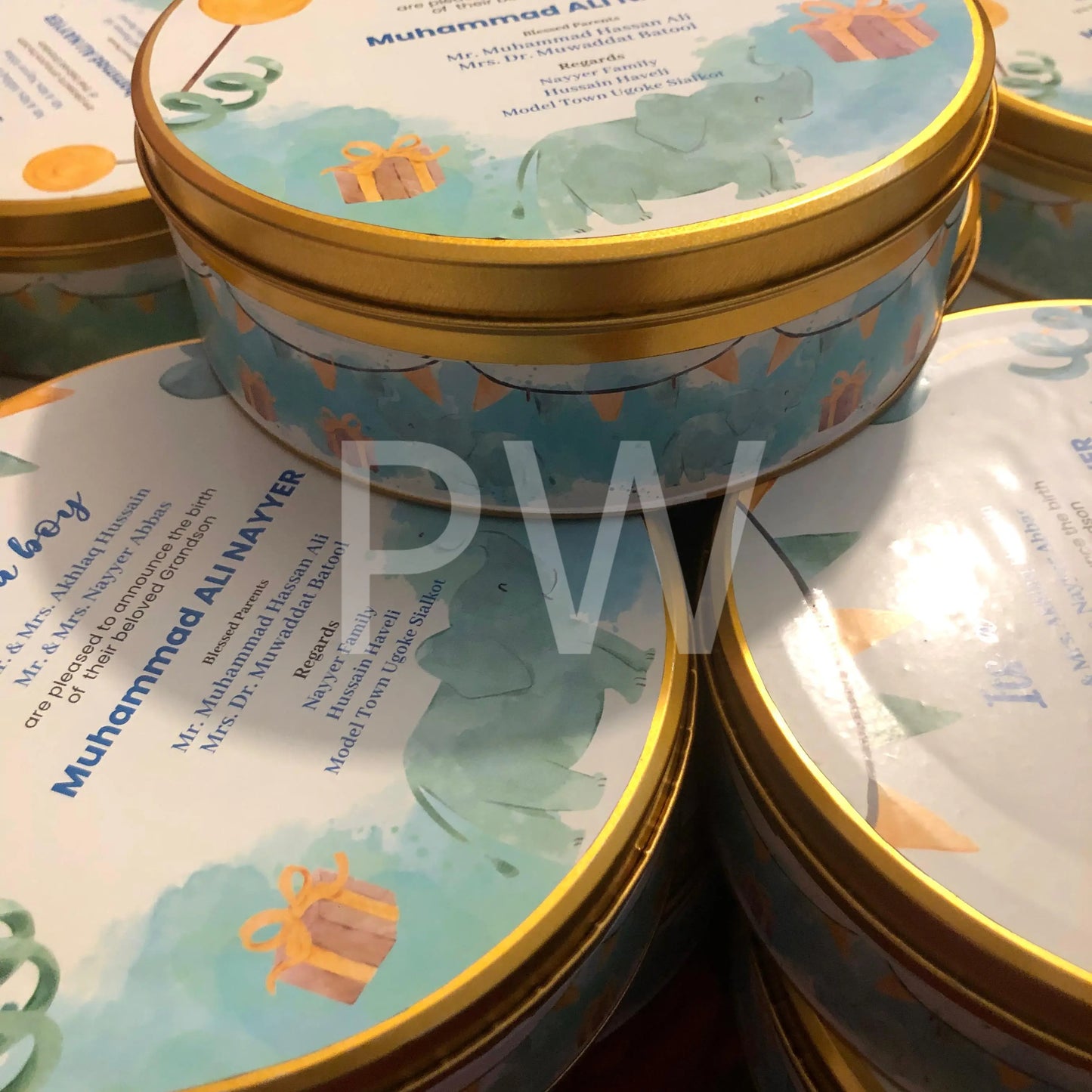 Baby Boy Birth Announcement Box | BB-102