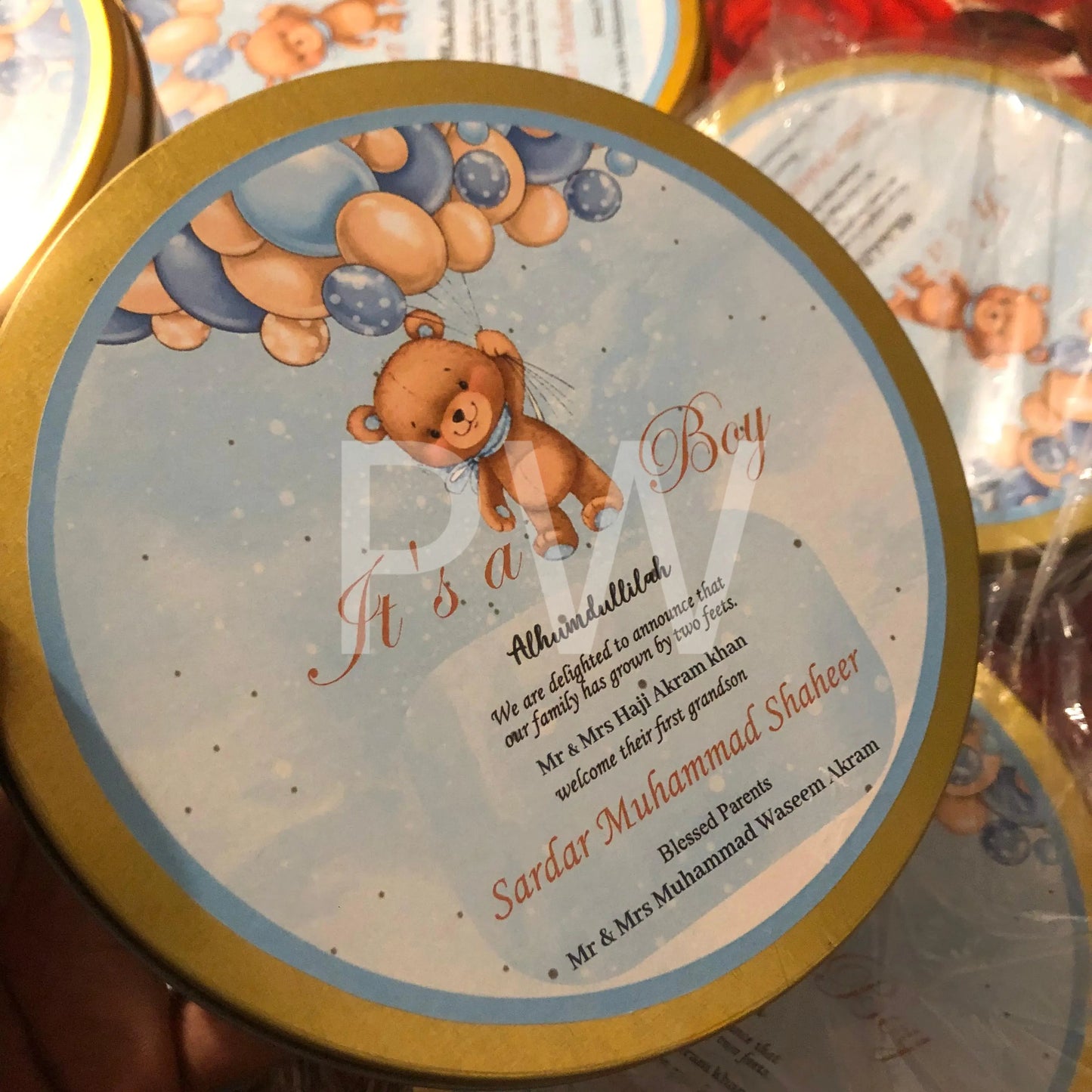 Baby Boy Birth Announcement Box | BB-115