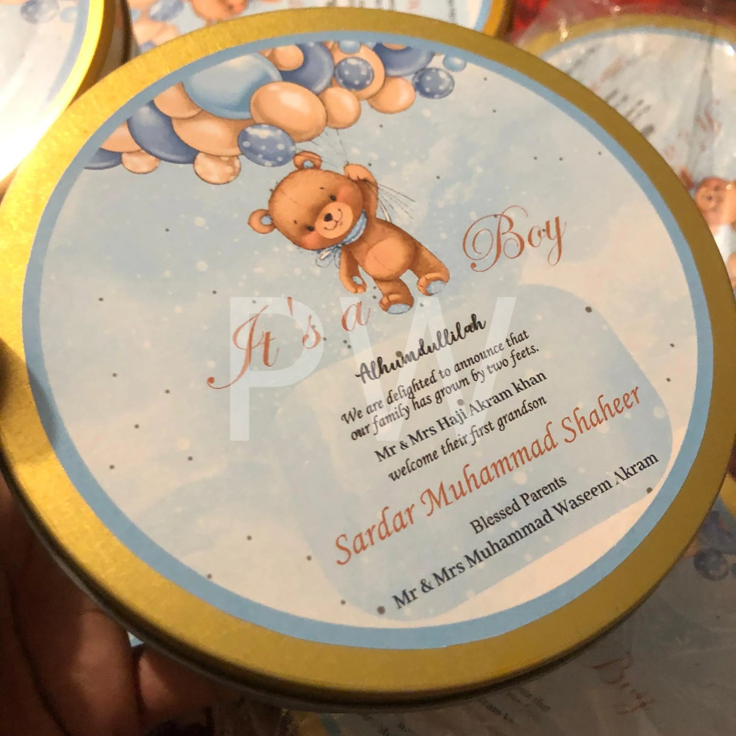 Baby Boy Birth Announcement Box | BB-115