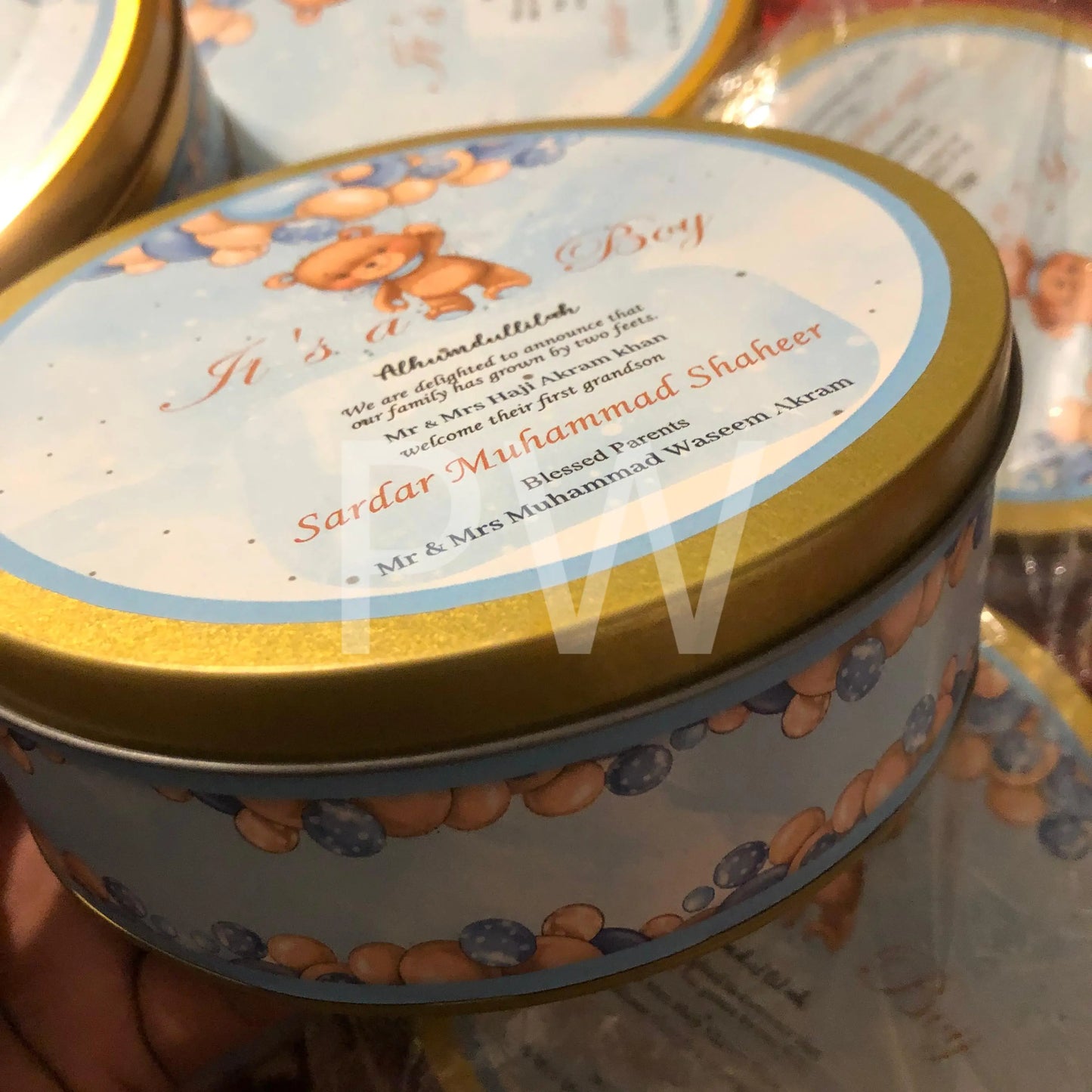 Baby Boy Birth Announcement Box | BB-115
