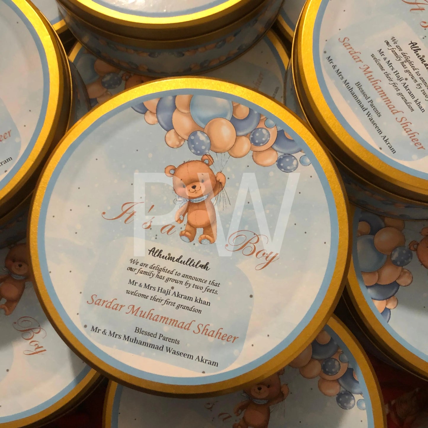 Baby Boy Birth Announcement Box | BB-115