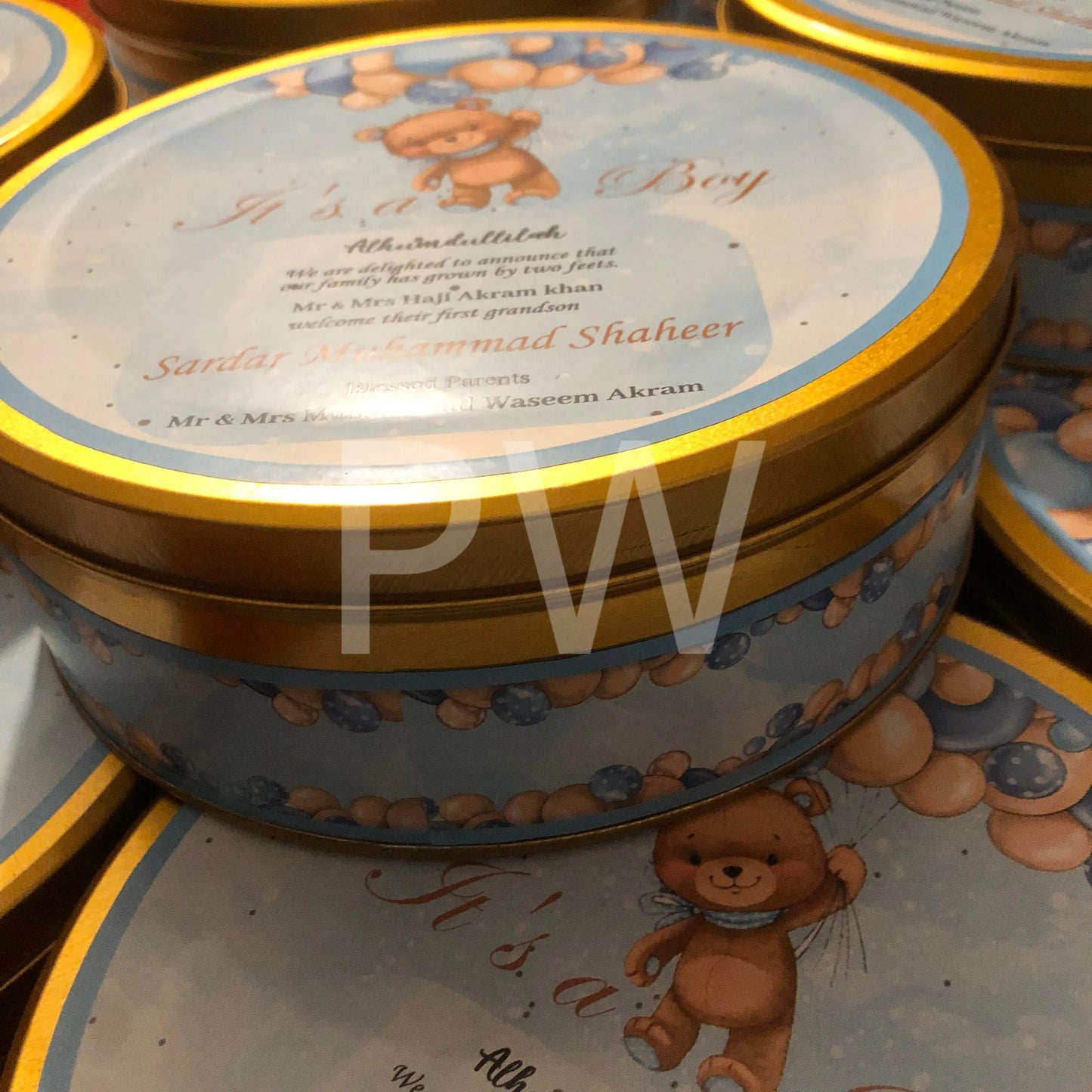 Baby Boy Birth Announcement Box | BB-115