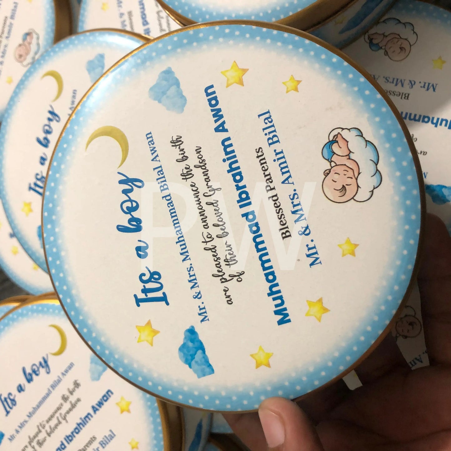 Baby Boy Birth Announcement Box | BB-106
