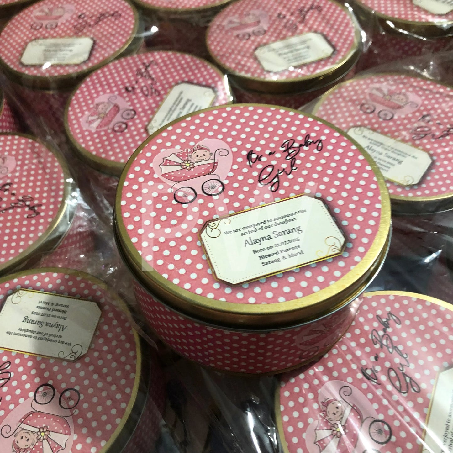 Baby Girl Birth Announcement Box | BB-105