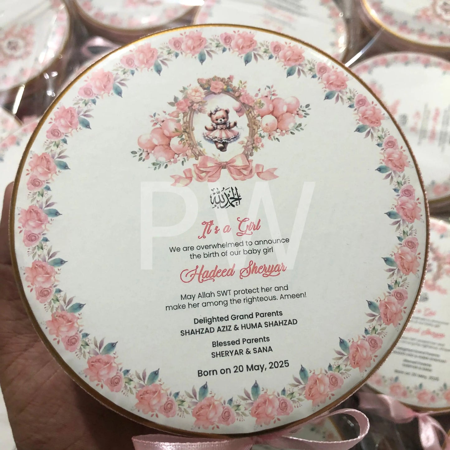 Baby Girl Birth Announcement Box | BB-103