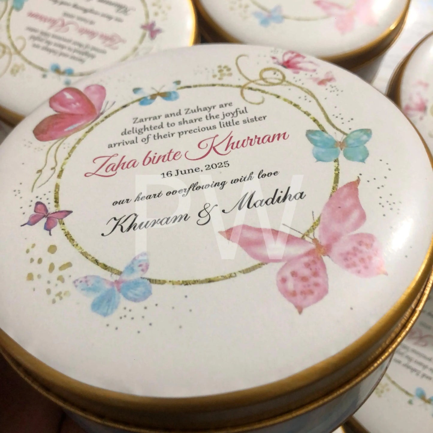 Baby Girl Birth Announcement Box | BB-108