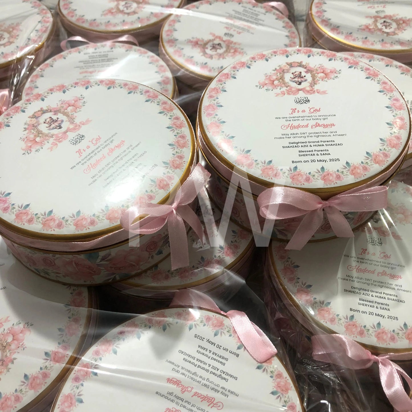 Baby Girl Birth Announcement Box | BB-103