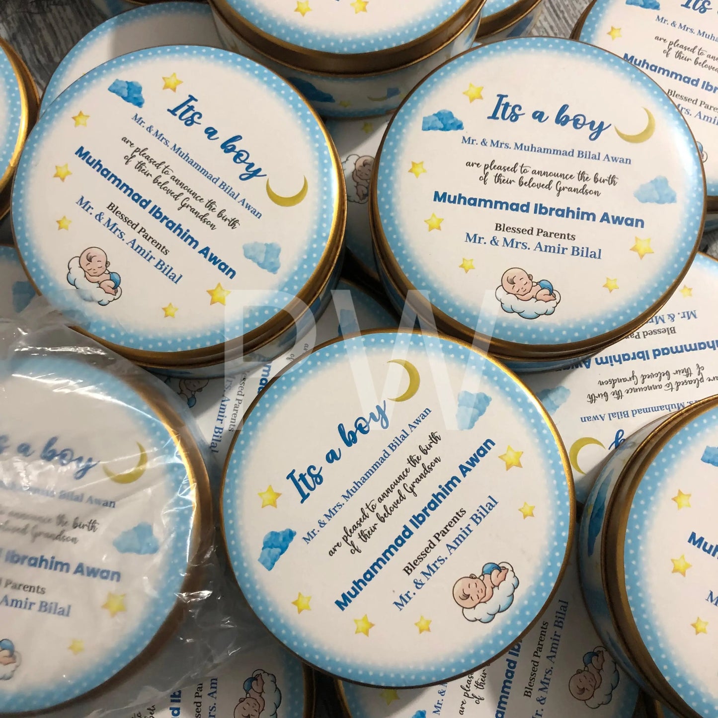 Baby Boy Birth Announcement Box | BB-106