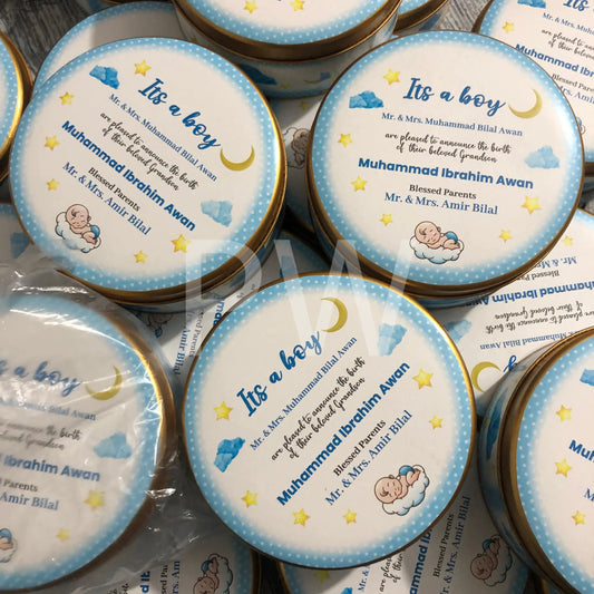 Baby Boy Birth Announcement Box | BB-106
