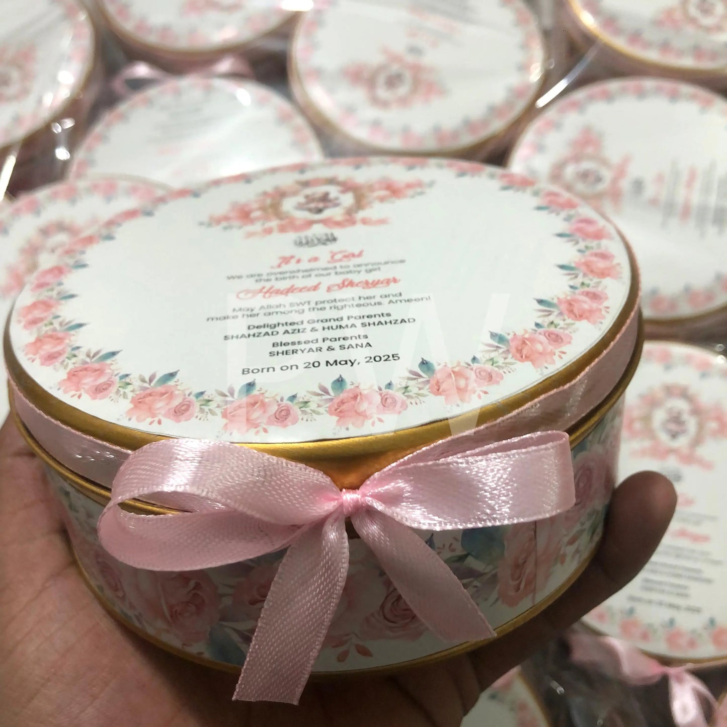 Baby Girl Birth Announcement Box | BB-103