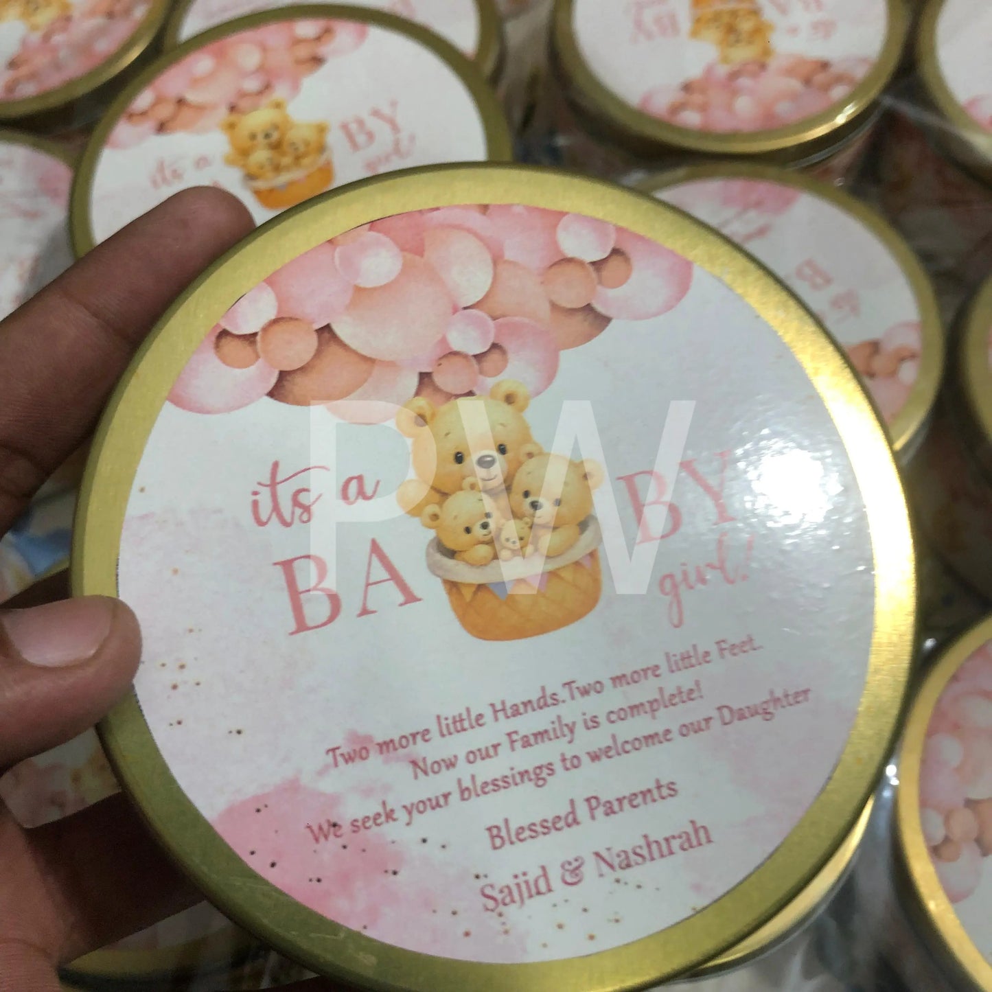 Baby Girl Birth Announcement Box | BB-104
