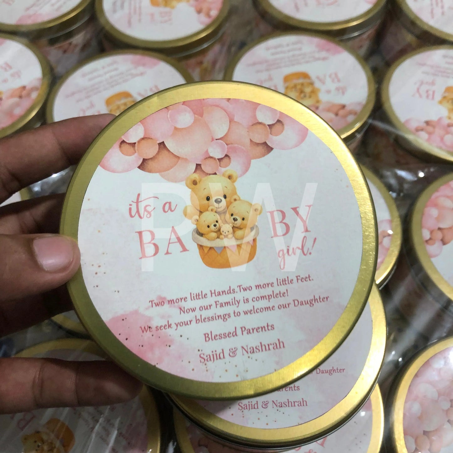 Baby Girl Birth Announcement Box | BB-104