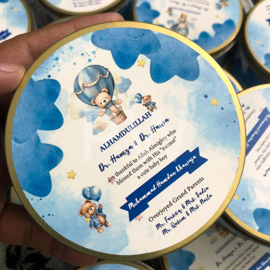 Baby Boy Birth Announcement Box | BB-113