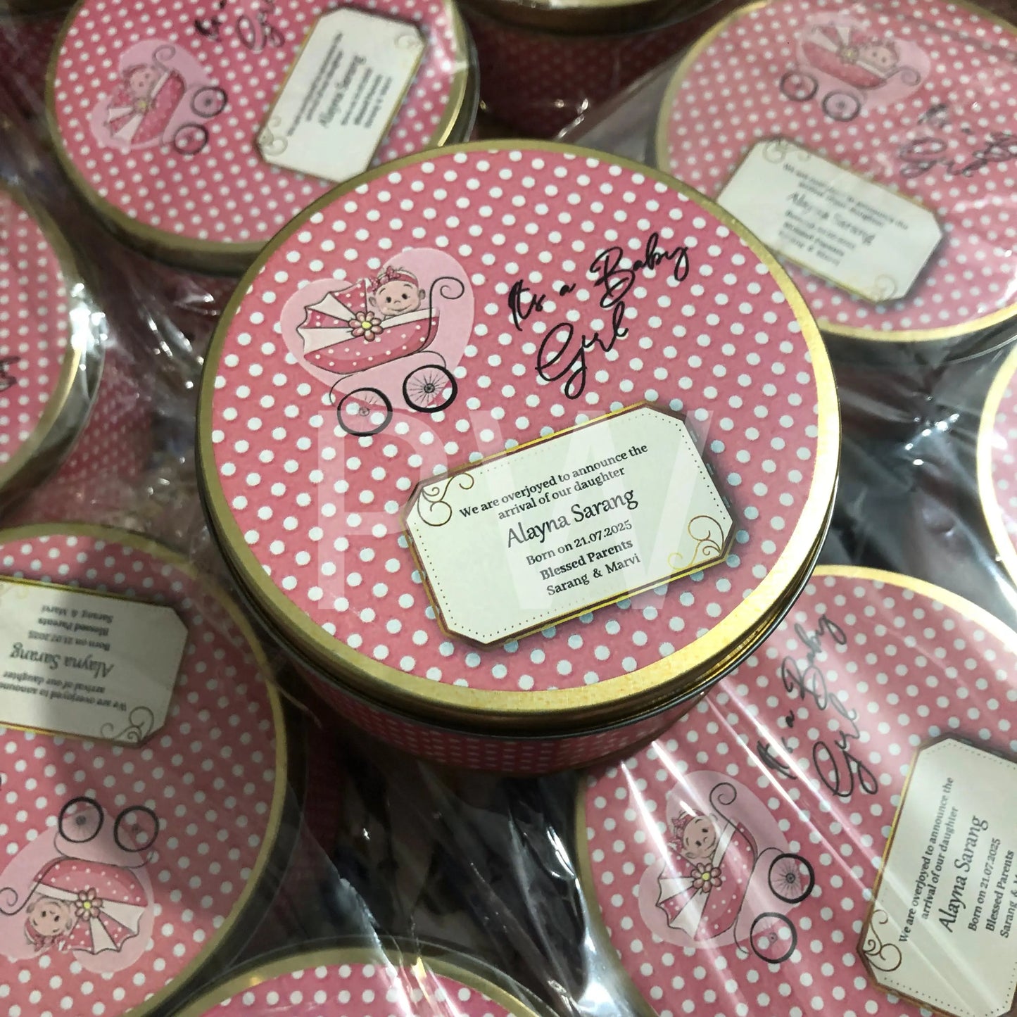 Baby Girl Birth Announcement Box | BB-105