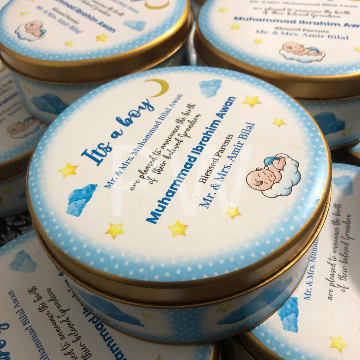 Baby Boy Birth Announcement Box | BB-106