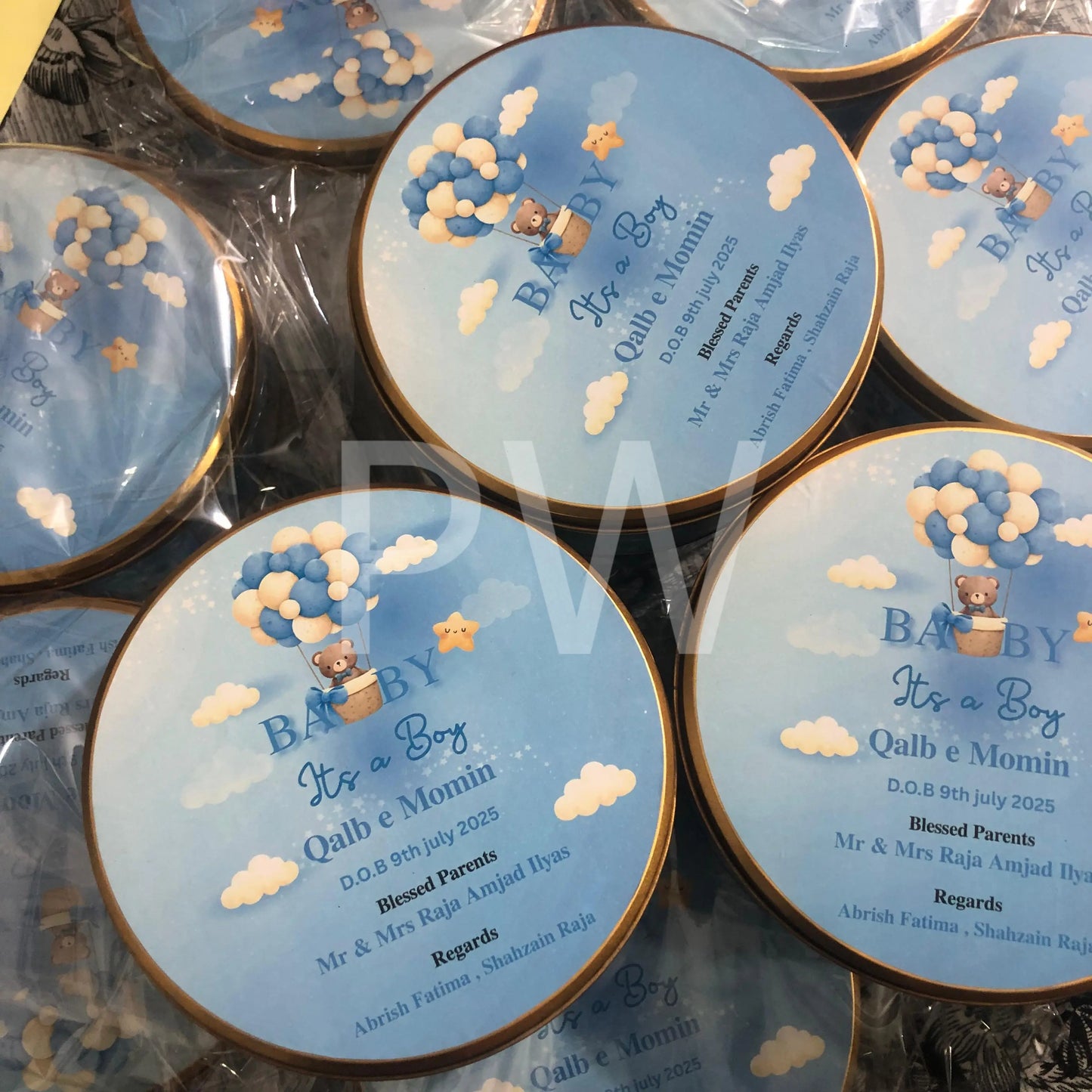 Baby Boy Birth Announcement Box | BB-107