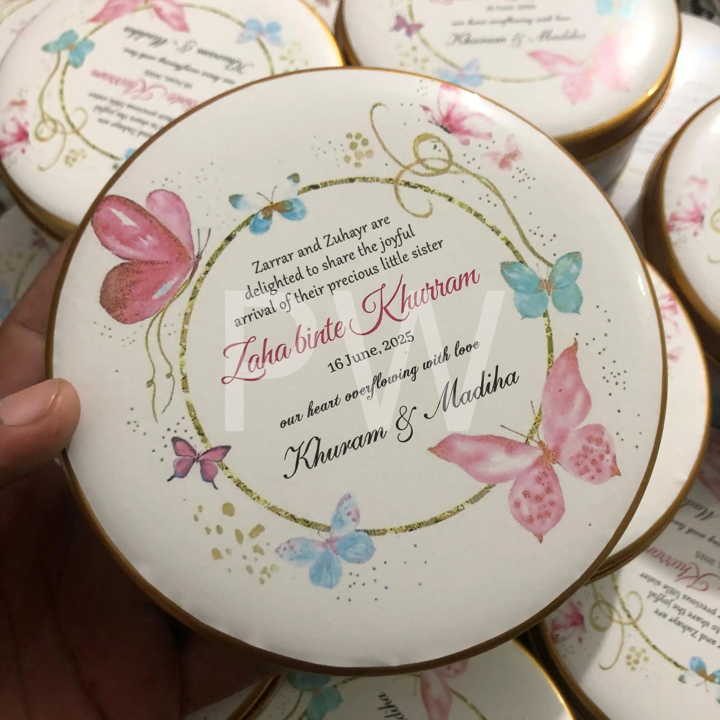 Baby Girl Birth Announcement Box | BB-108