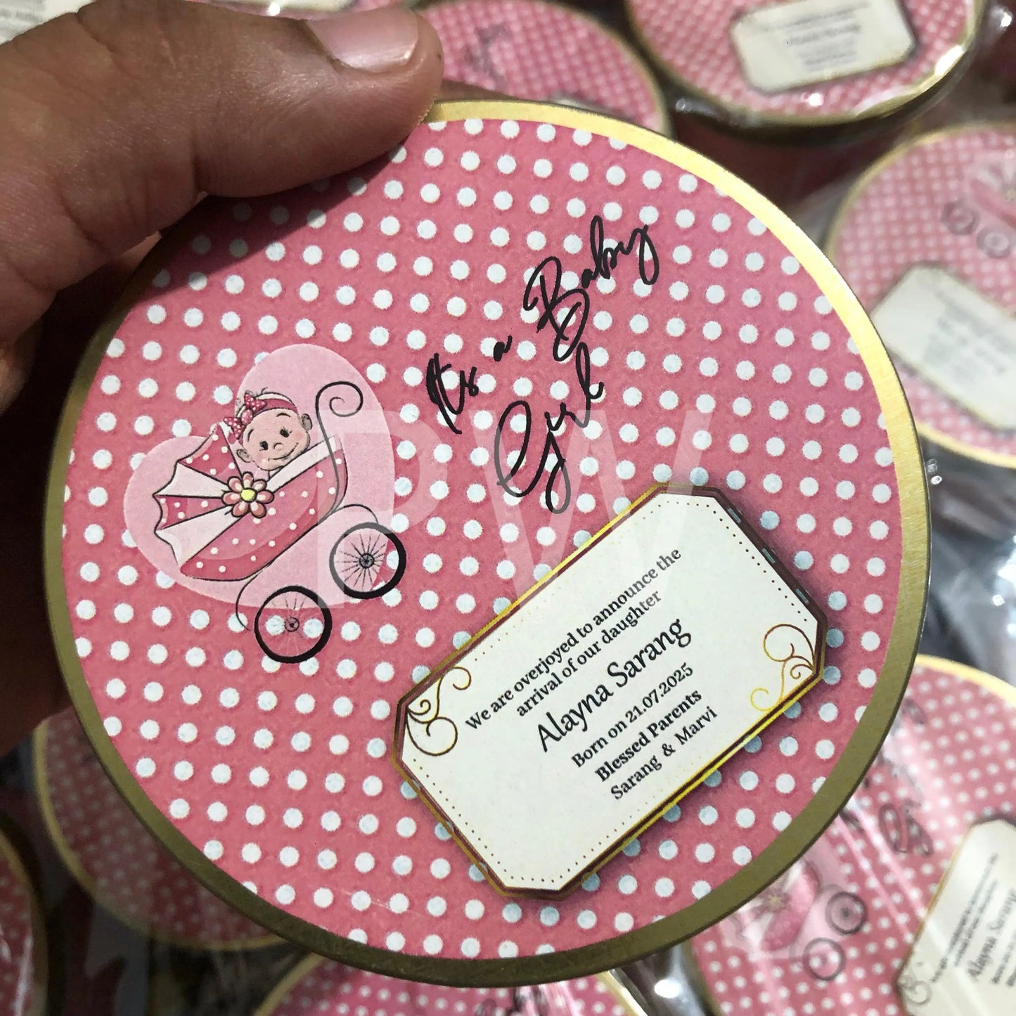 Baby Girl Birth Announcement Box | BB-105