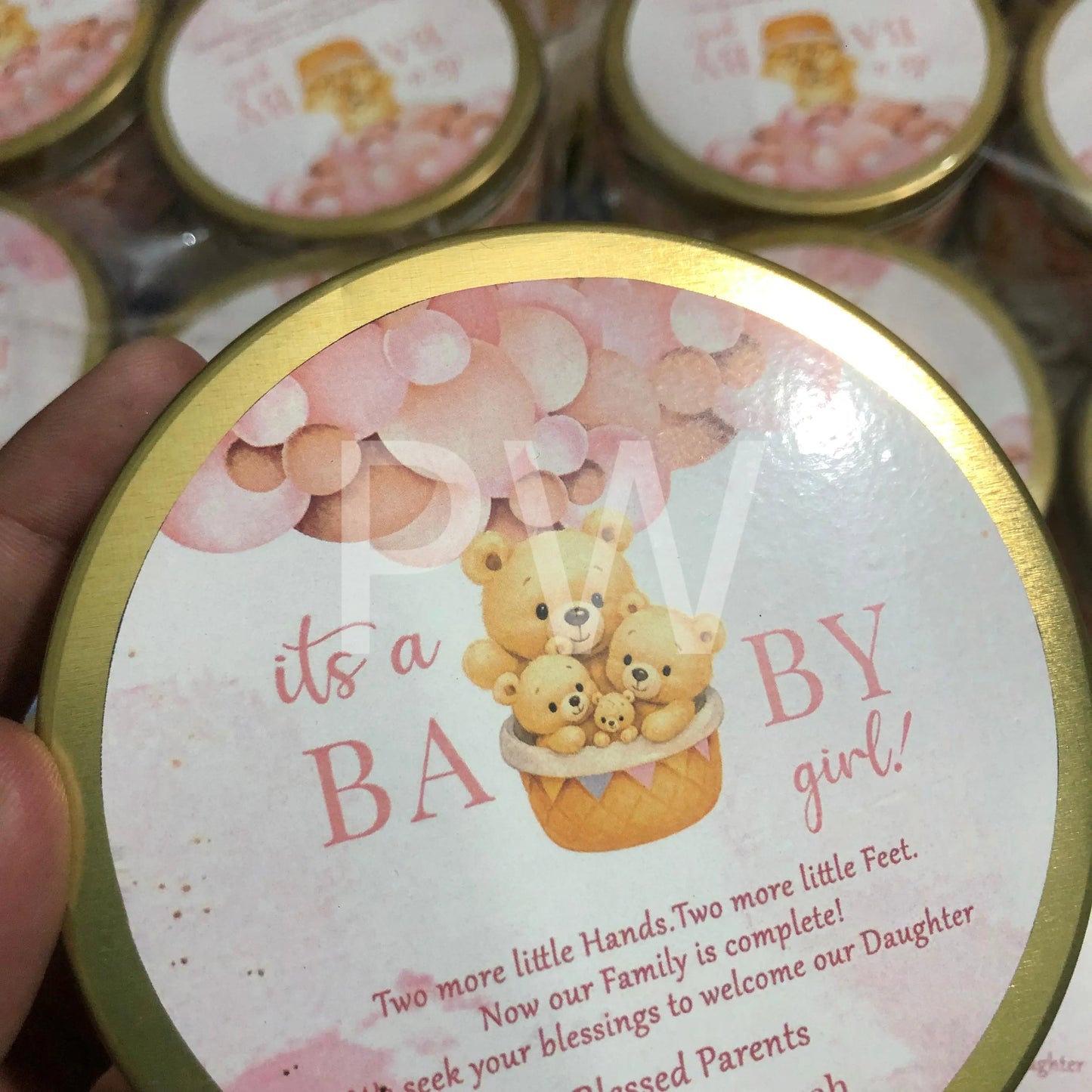 Baby Girl Birth Announcement Box | BB-104