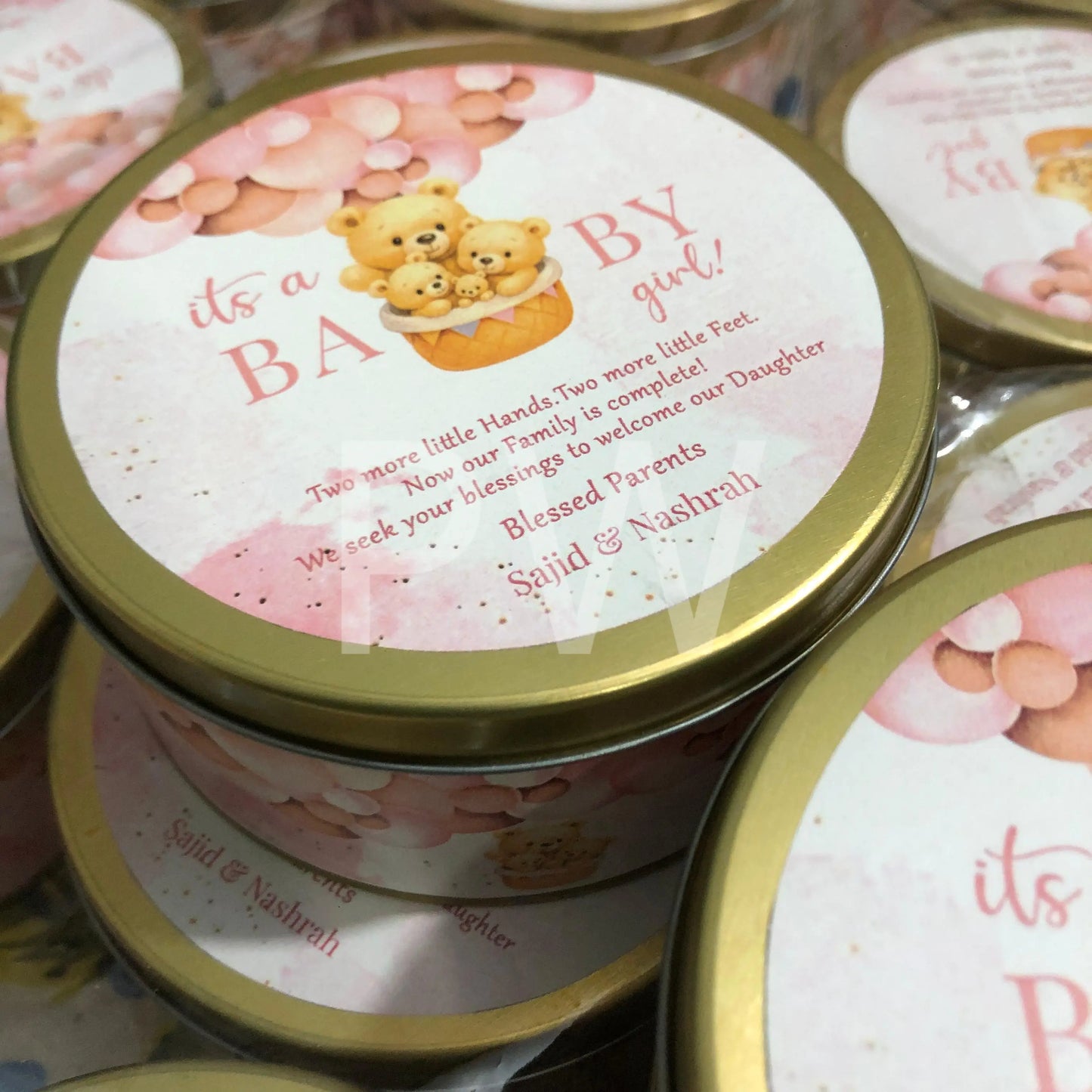 Baby Girl Birth Announcement Box | BB-104