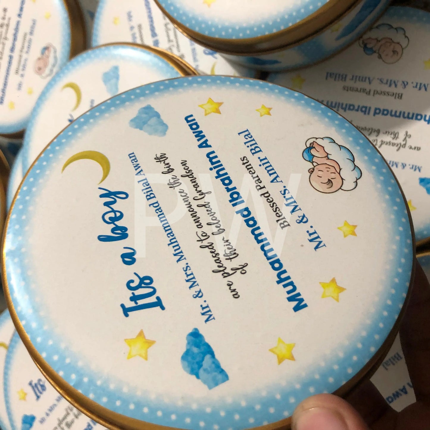 Baby Boy Birth Announcement Box | BB-106