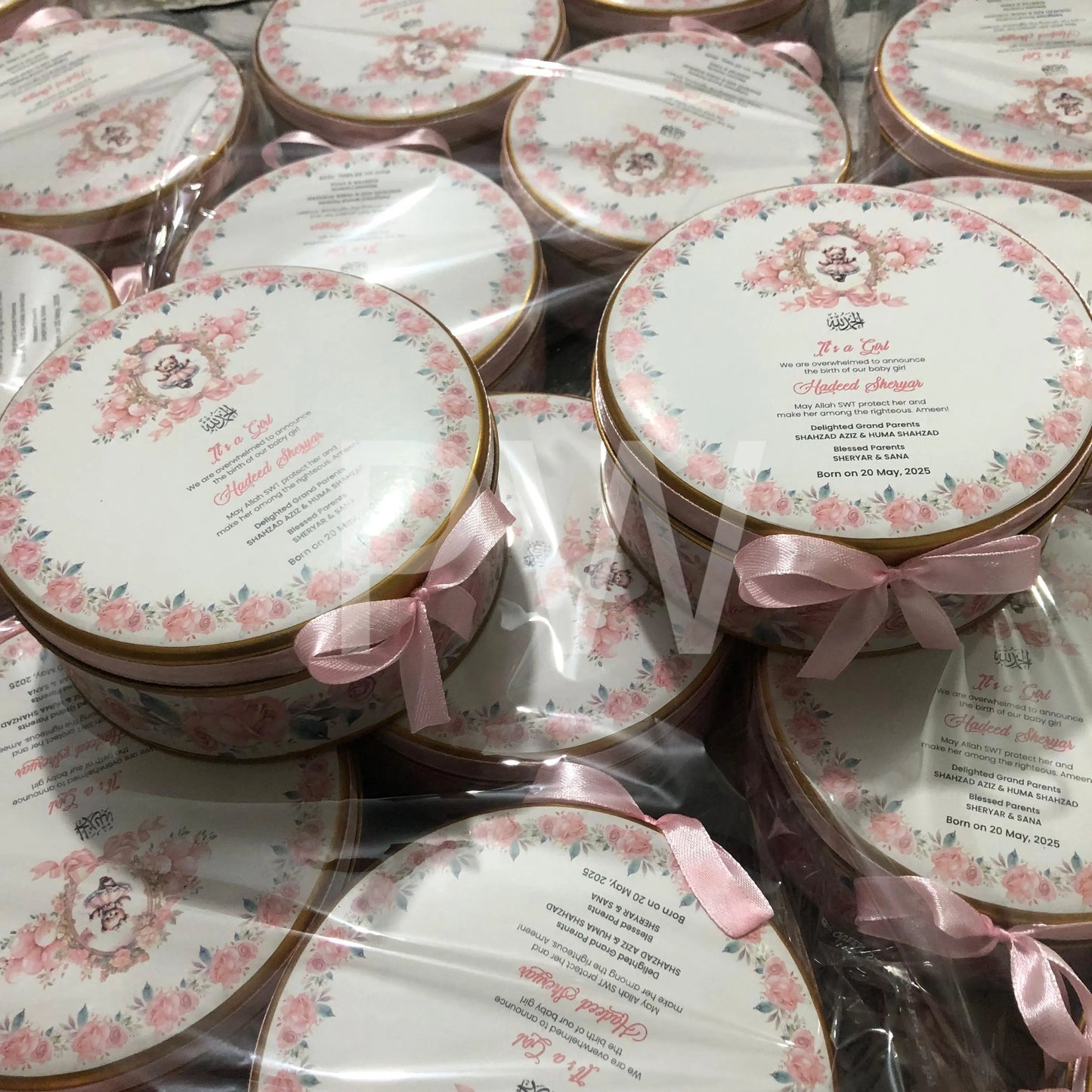 Baby Girl Birth Announcement Box | BB-103