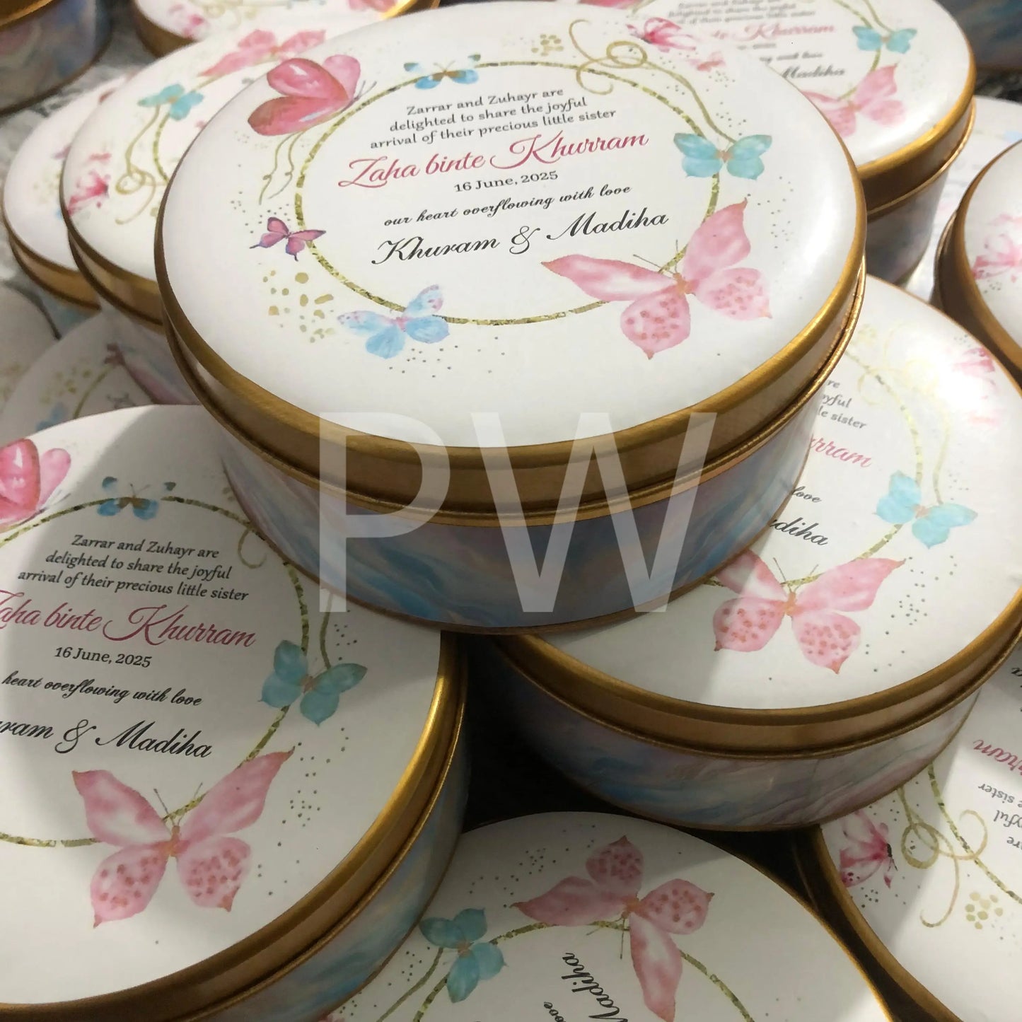 Baby Girl Birth Announcement Box | BB-108