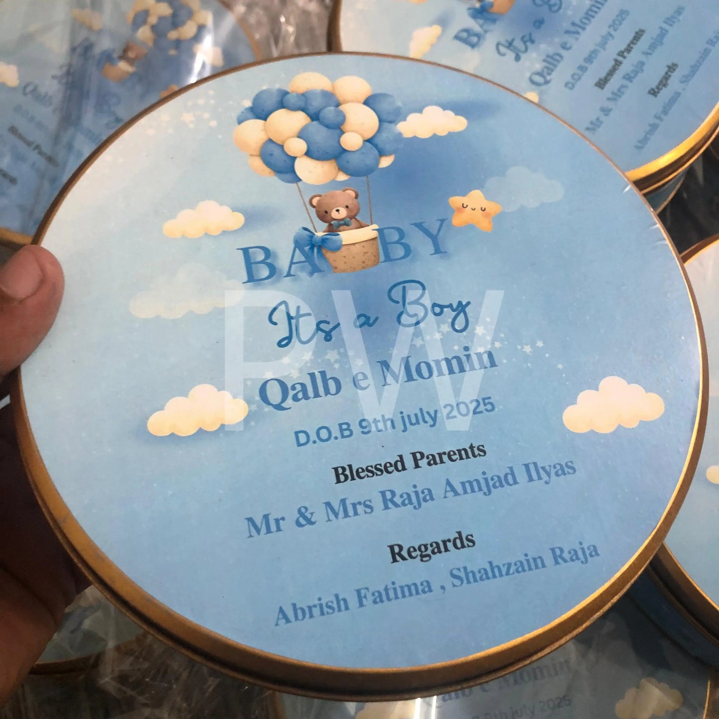 Baby Boy Birth Announcement Box | BB-107