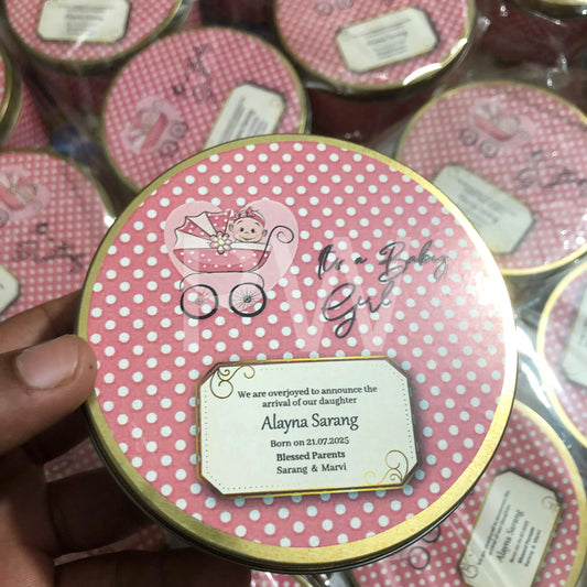 Baby Girl Birth Announcement Box | BB-105
