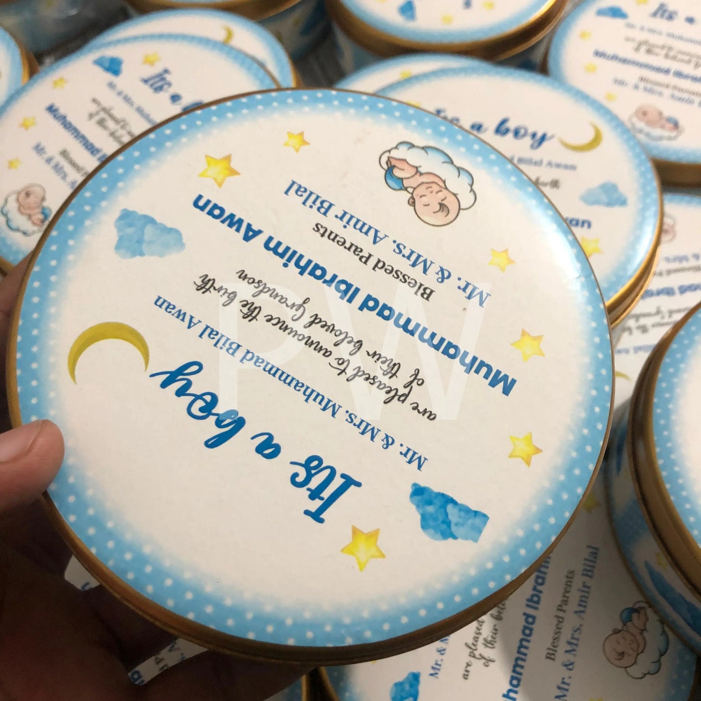 Baby Boy Birth Announcement Box | BB-106