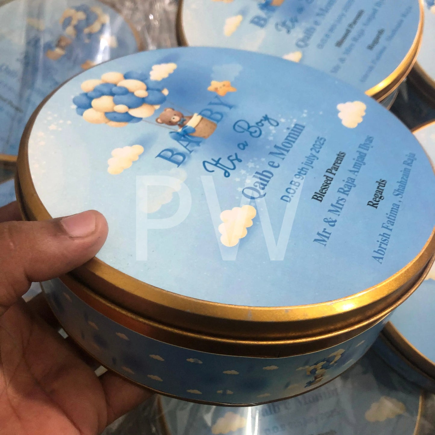 Baby Boy Birth Announcement Box | BB-107