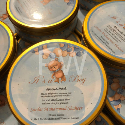 Baby Boy Birth Announcement Box | BB-115