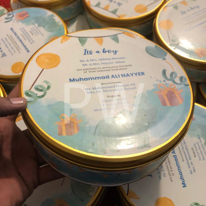 Baby Boy Birth Announcement Box | BB-102