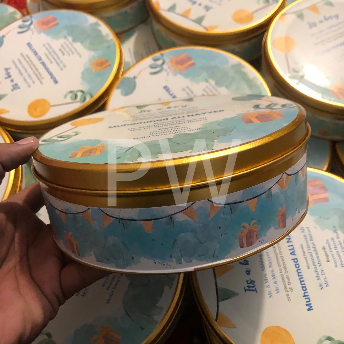 Baby Boy Birth Announcement Box | BB-102