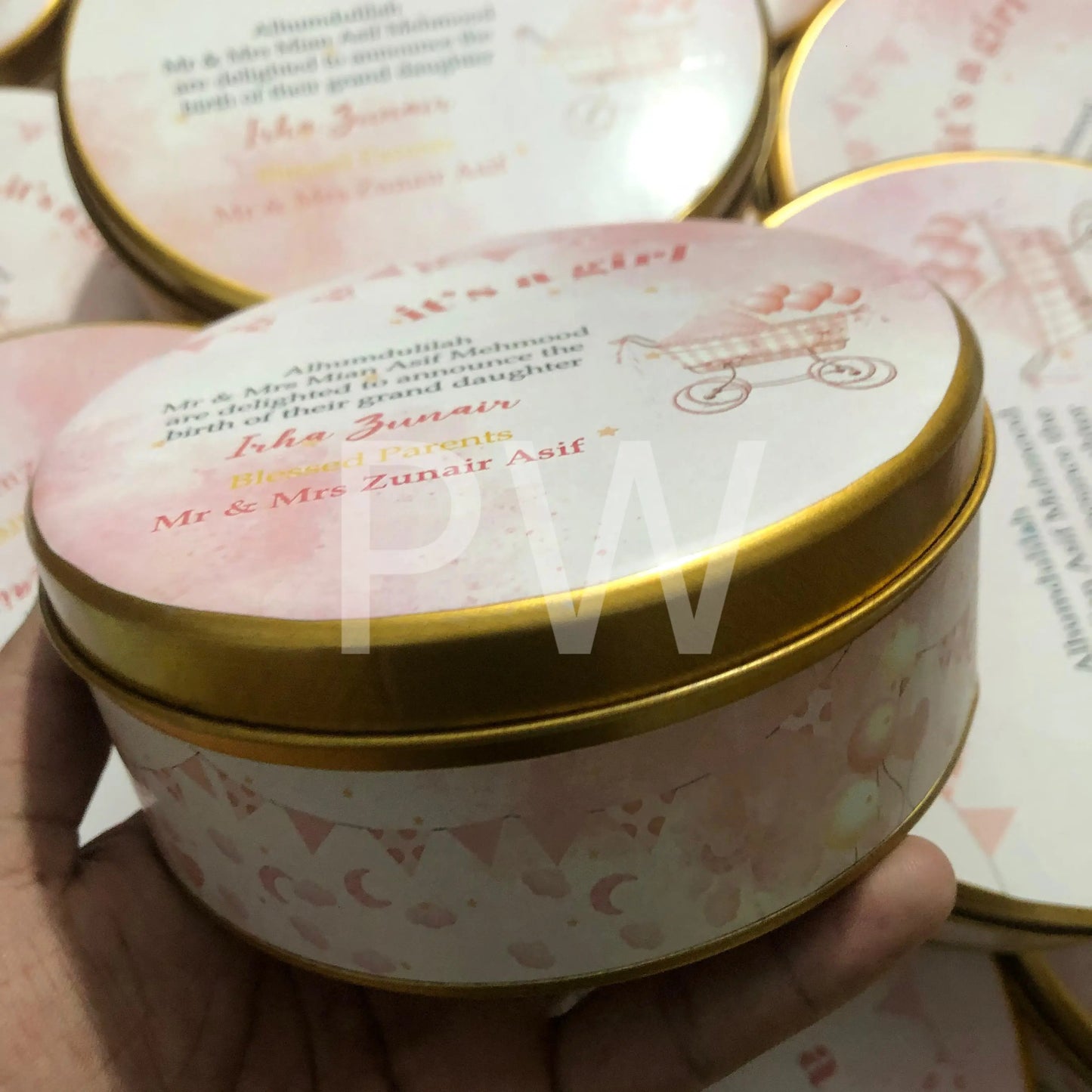 Baby Girl Birth Announcement Box | BB-111