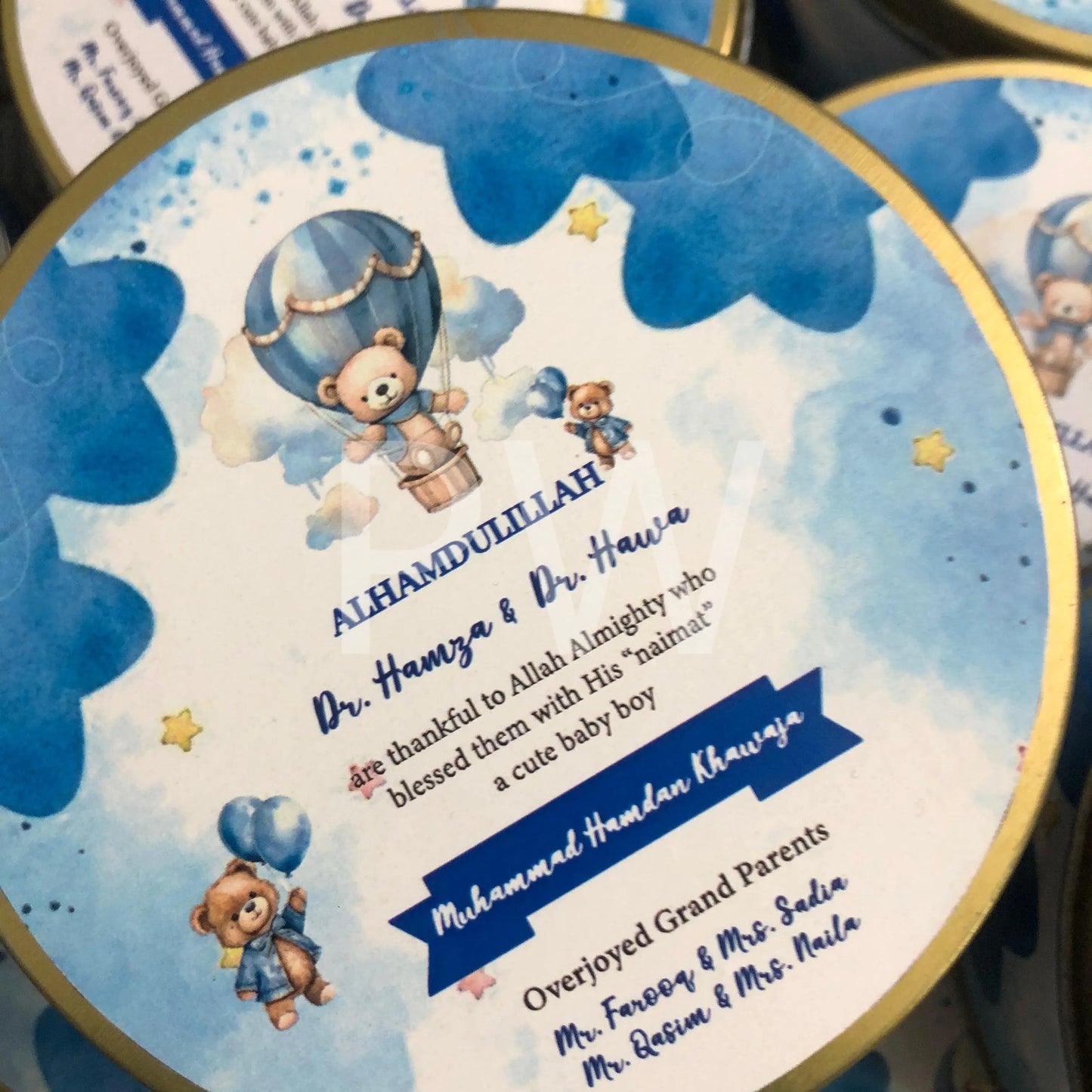 Baby Boy Birth Announcement Box | BB-113