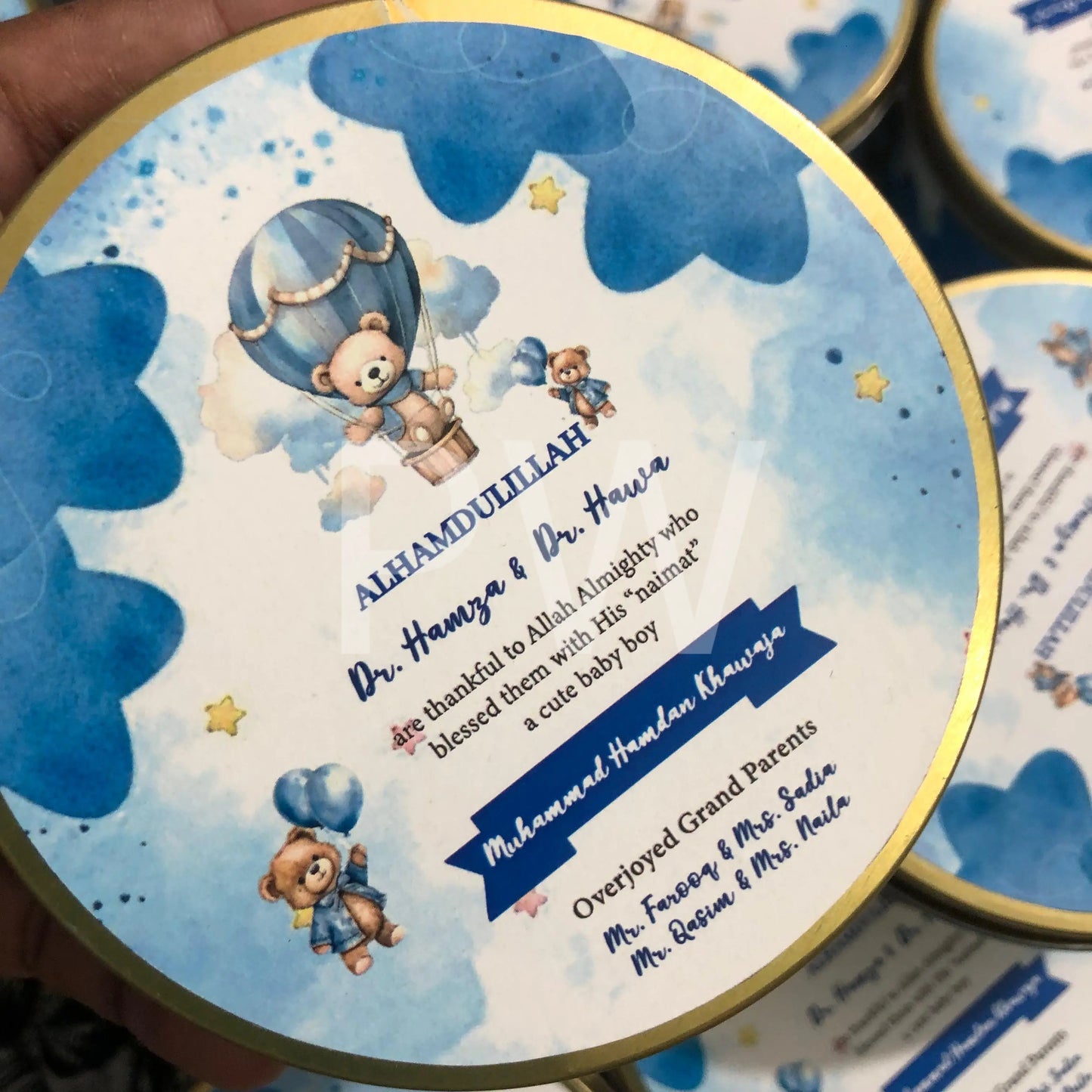 Baby Boy Birth Announcement Box | BB-113