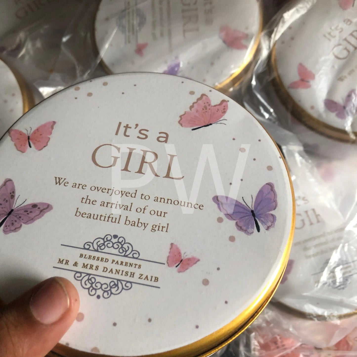 Baby Girl Birth Announcement Box | BB-112