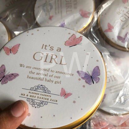 Baby Girl Birth Announcement Box | BB-112