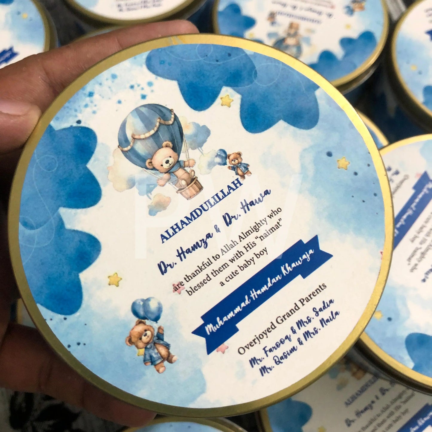 Baby Boy Birth Announcement Box | BB-113