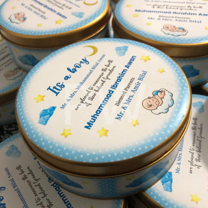Baby Boy Birth Announcement Box | BB-106