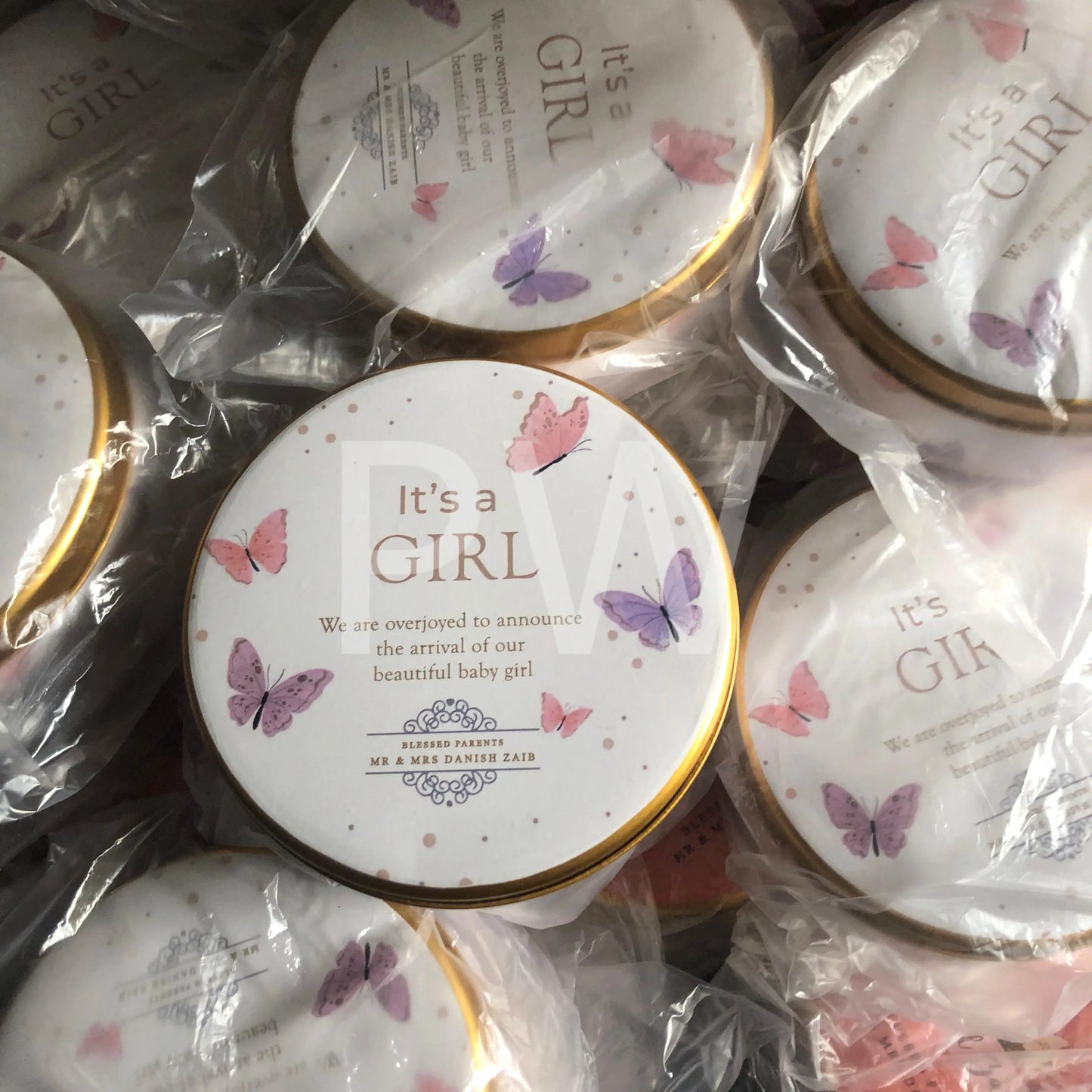 Baby Girl Birth Announcement Box | BB-112