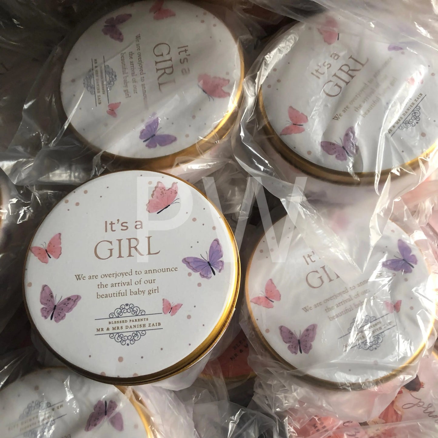 Baby Girl Birth Announcement Box | BB-112
