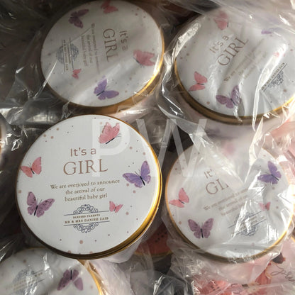 Baby Girl Birth Announcement Box | BB-112