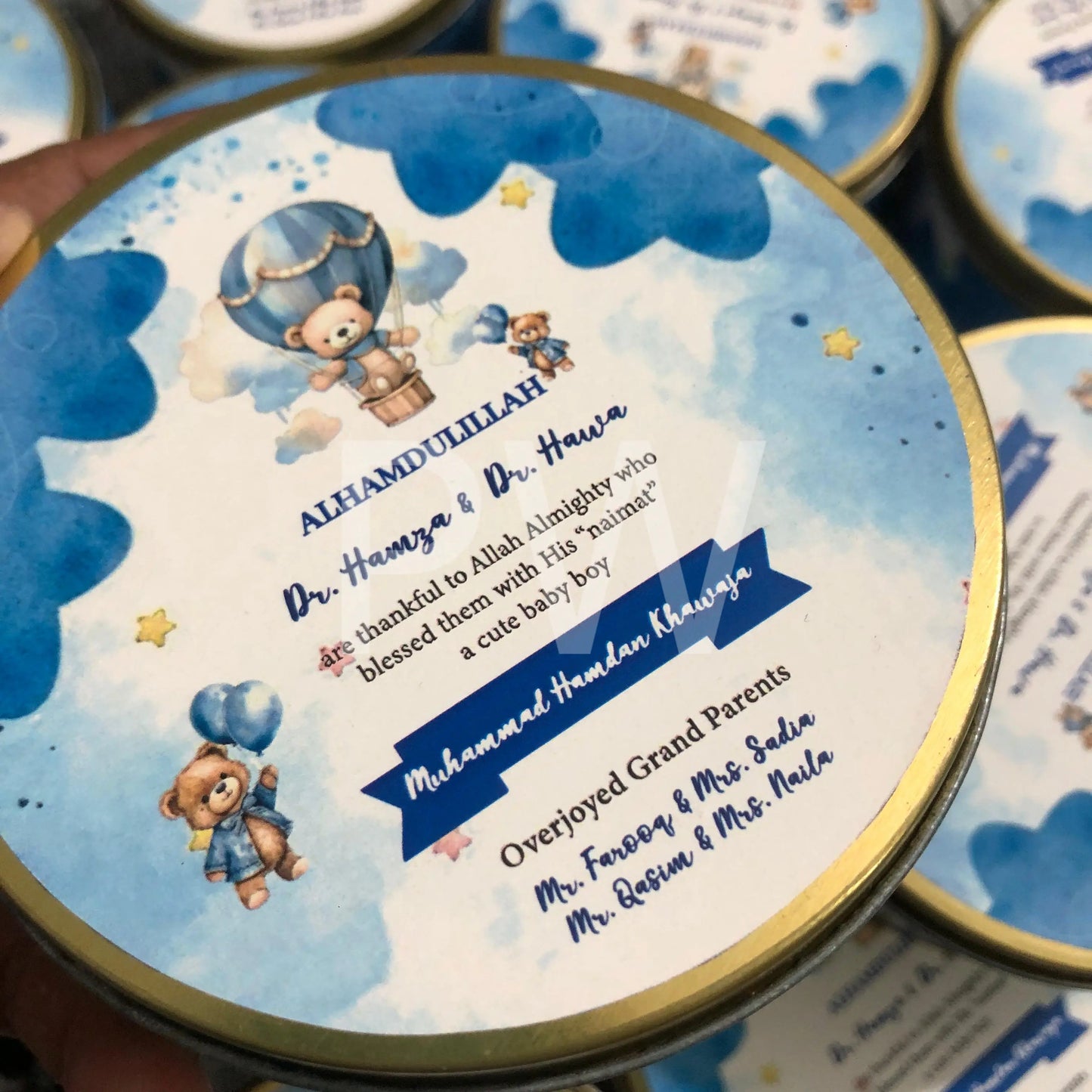 Baby Boy Birth Announcement Box | BB-113