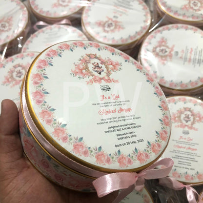 Baby Girl Birth Announcement Box | BB-103