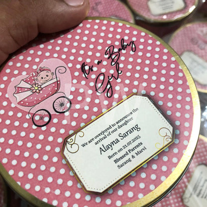 Baby Girl Birth Announcement Box | BB-105